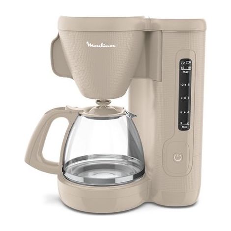 Moulinex Cafetiere filtre Morning Gris chaud FG2M0B10