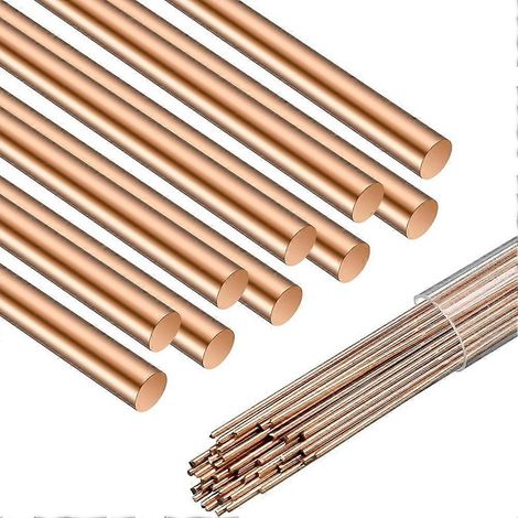 40 baguettes de brasage, alliages de brasage au phosphate et au cuivre, baguettes de soudage rondes pour l'industrie de la climatisation et des réfrigérateurs. (1/5)
