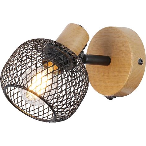 Spot Light Grendel Metal Beech E14 1x Max 40W H: 14,5 cm L: 10 cm B: 15 cm (1/5)