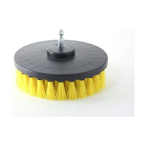 Cepillo para taladro de 12,5 cm (5 pulgadas) - Para tuberías, suelos, bañeras, duchas, azulejos, baños y cocinas. (1/3)