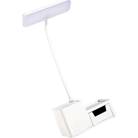 Lampe de bureau avec porte-stylo Petite lampe de bureau LED à intensité pour le soin Facturable (avec batterie intégrée) (1/4)