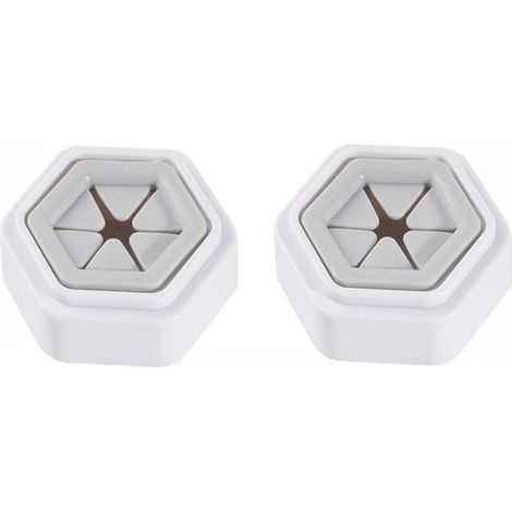 Bathroom Robe Hooks, 2 Pack Adhesive Towel Hooks, Kitchen Towel Holder, White (1/5)