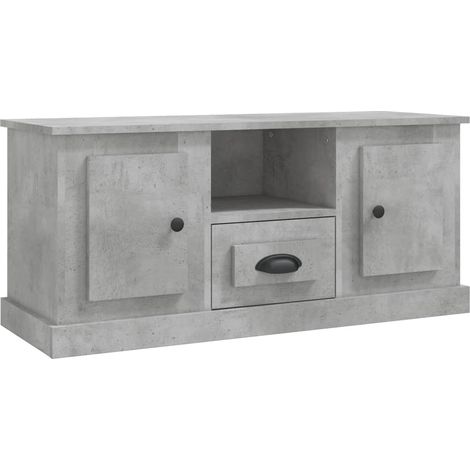 Mobile TV multimediale scaffale per televisione televisione buffet sala da pranzo soggiorno camera da letto 100 x 35,5 x 45 cm derivati del legno grigio 020025524