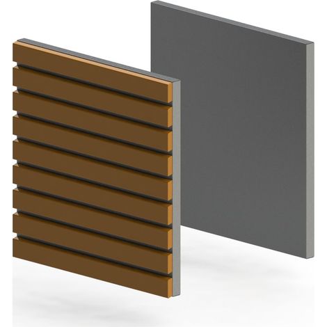 Daikin Frontplatten-Set Sound-Cover Dagmute, 130x740x770mm, Aluminium, Anthrazit/Kiefer, DE.MUTEPANEL1B