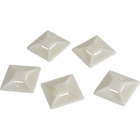 LOGILINK KAB0045 SOPORTE DE CABLE 40X40 MM, 100 PIEZAS, ABS (1/3)