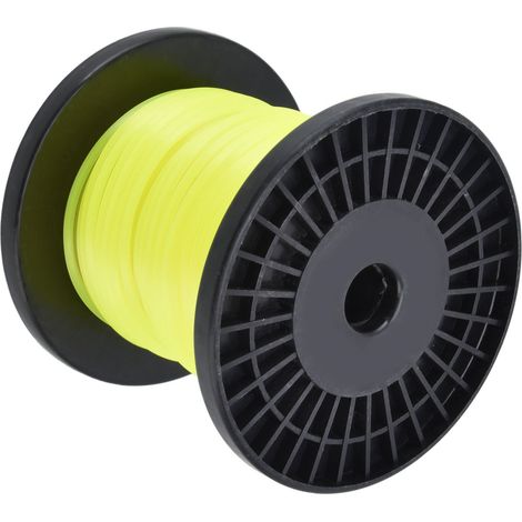 3mm String Trimmer Line Quadrate Grass Trimmer Line Lawn Mower Line for Husqvarna Yellow 30m / 98.4ft (1/2)