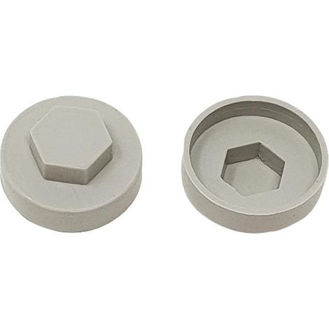 TechFast Cover Cap Goosewing Grey 19mm (Pack 100) FORTFCC19GG