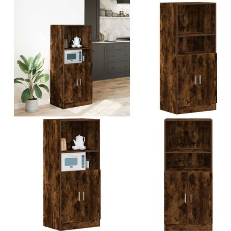 vidaXL Küchenschrank Räuchereiche 57x41,5x131,5 cm Holzwerkstoff (1/5)