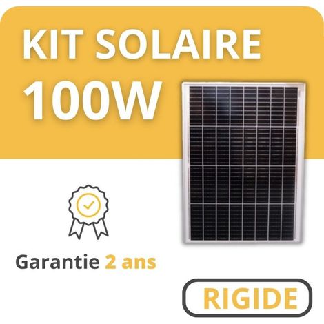 Kit Solaire Rigide - 12V - Camping Car / Bateau / Tiny House 100W (1/5)