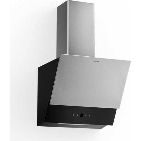 Klarstein Campana extractora Verosteel  Elegante, minimalista, potente  Clase de energía A  624 m³/h  45 cm