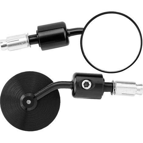 Zweiteilige ovale Motorradspiegel, modifizierte reflektierende Rückspiegel, 22-mm-Halterung (1/5)