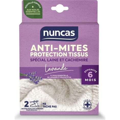 Antimuffa per armadi Protezione tessuti 2 grandi fogli - Nuncas