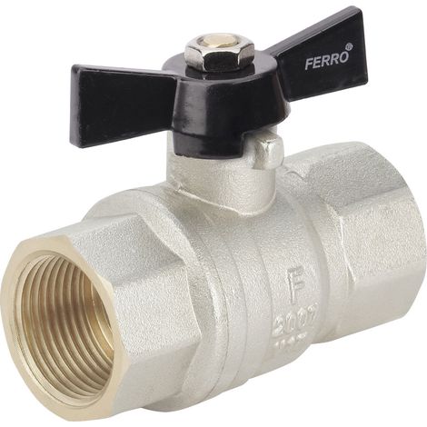 VALVOLA A SFERA F/G CON FARFALLA 1-2" HERKULES