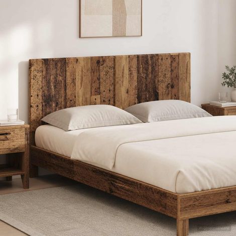 vidaXL Cabecero montada en la pared BREDA Madera envejecida (1/5)