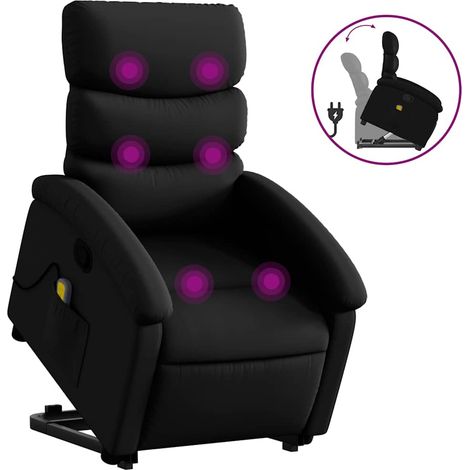 Maison Exclusive - Sillón reclinable de masaje de pie cuero artif