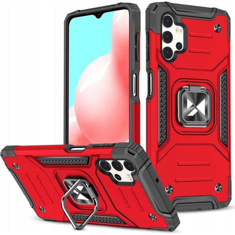 Wozinsky Ring Armor Hybrid-Schutzhülle + Magnethalterung für Samsung Galaxy A73, Rot (1/5)