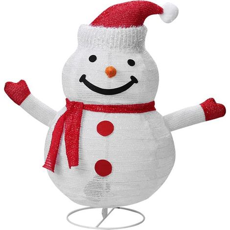 Décorations lumineuses de Noël : Père Noël, bonhomme de neige, pingouin, guirlandes lumineuses à LED pour l'intérieur et l'extérieur du jardin. (1/5)