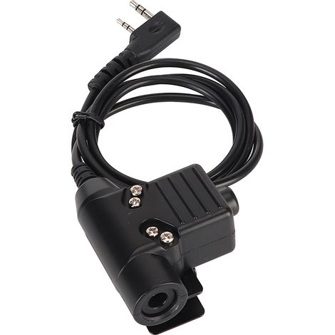 Câble adaptateur pour talkie-walkie radio 90 cm U94 PTT (Push-to-Talk) avec connecteur pour casque Kenwood KPG TH TK (1/5)