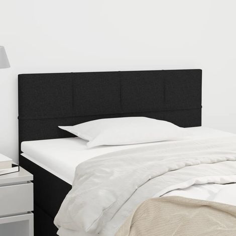 Cabecero de tela negro 100x5x78/88 cm vidaXL (1/5)