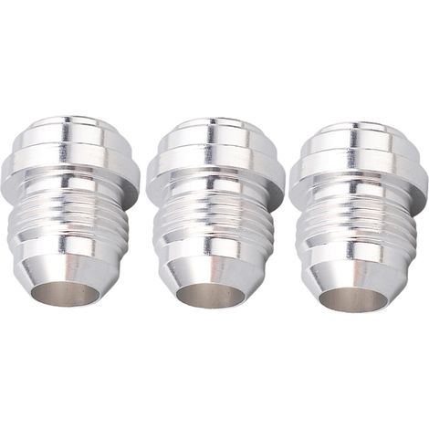 Lot de 10 raccords mâles en alliage d'aluminium universels usinés CNC filetage mâle 3/4po AN8 à souder pour voitures (1/5)