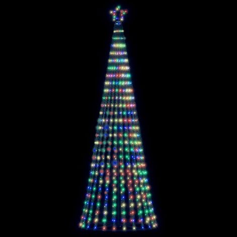 vidaXL Sapin de Noël à LED 475 LED colorées 247 cm