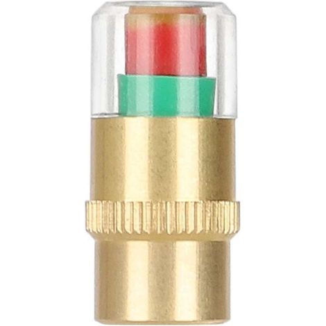 Bouchon de surveillance de la pression des pneus avec noyau en cuivre. Ce bouchon est doté d'un manomètre et d'un noyau en cuivre qui ne nécessite aucune installation. (1/5)