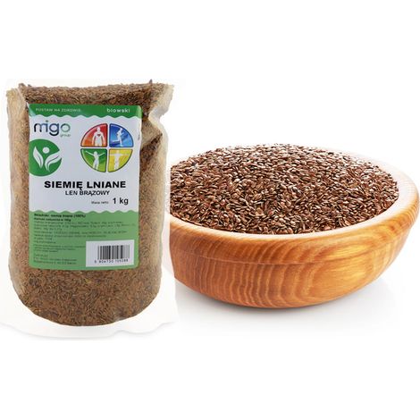 Graines de lin brun (1 kg) - Groupe MIGO