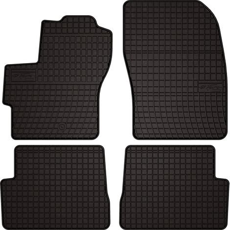 Alfombrillas de goma para coche: Mazda 3 I BK hatchback (2003-2009) - negras, ajustadas