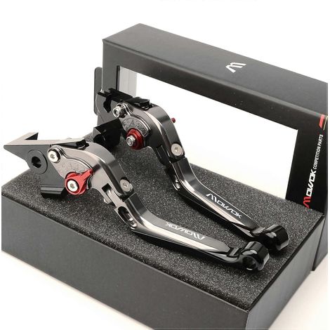 Pièces détachées MOWOK pour moto Kawasaki ZX6R (années 19-2020) : freins modifiés, klaxon, guidon, guidon d'embrayage (couleur titane). (1/5)