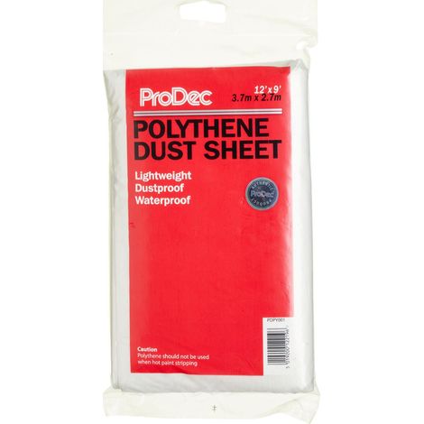 ProDec 12 X 9 Poly Dust Sheet - SH102 (1/3)