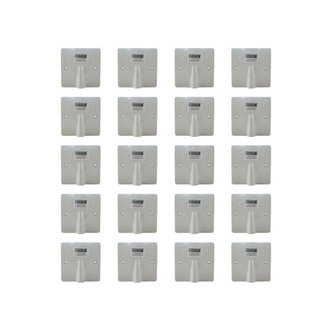 SIB - LOT de 20 Sorties de cu00e2bles 16/20A - u00e0 vis dim. 80x80 - Ru00e9f. : P11016x20 (1/3)