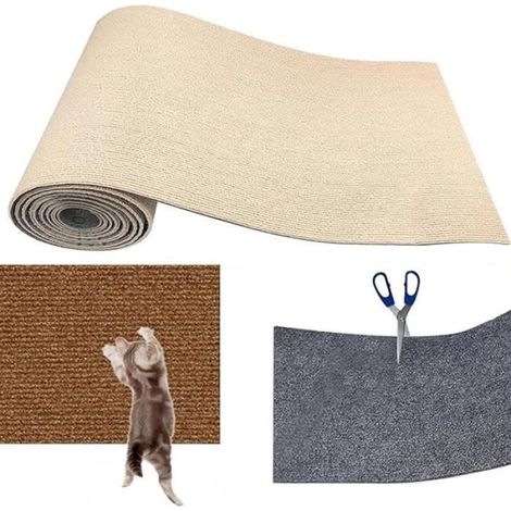 Tapis Griffoir pour Chat - Auto-adhésif - Pour Protection Meubles - Idéal pour Canapé et Plancher - 1 Pièce (1/4)