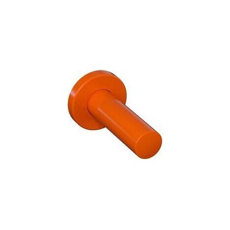 Porte-rouleau papier WC SERIE 477 d: 33mm. avec rosace d: 70mm orange