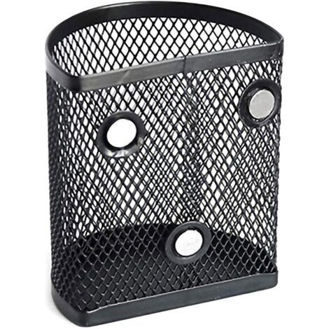 Portapenne magnetico da frigo, portapenne magnetico, cestino portaoggetti a rete, portapenne magnetico per scrivania dei bambini, lavagna (matite non incluse)