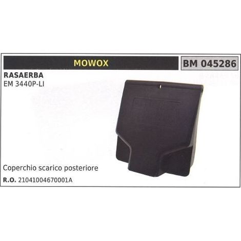Couvercle d'échappement arrière Tondeuse MOWOX EM 3440P-LI 045286