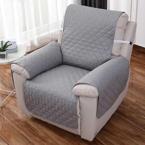 Funda acolchada para sillón individual, n.º 1, 55 × 200 cm, extraíble y lavable.