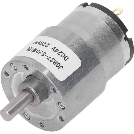 Selbsthemmender Schneckengetriebemotor mit hoher Torsion, Messingspule, Drehzahlreduzierung, Gleichstrom-Getriebemotor, 24 V, 22 U/min (1/5)