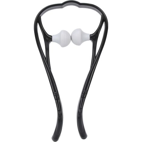 Rouleau de massage manuel pour la nuque et les épaules, automassage des points de déclenchement, noir-AquaForge