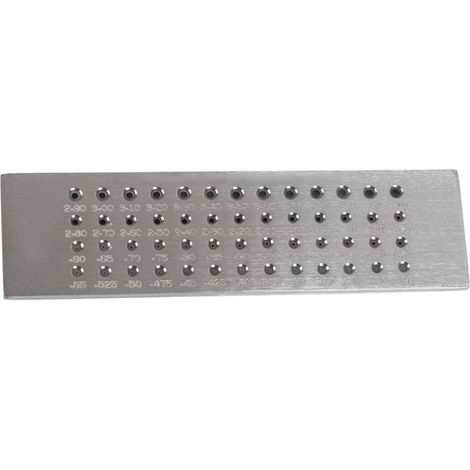 Plaque à fil métallique ronds trous, filière à dessin pour bijoux, outil de fabrication, accessoire de décoration (0,26-4,1 mm) (1/5)
