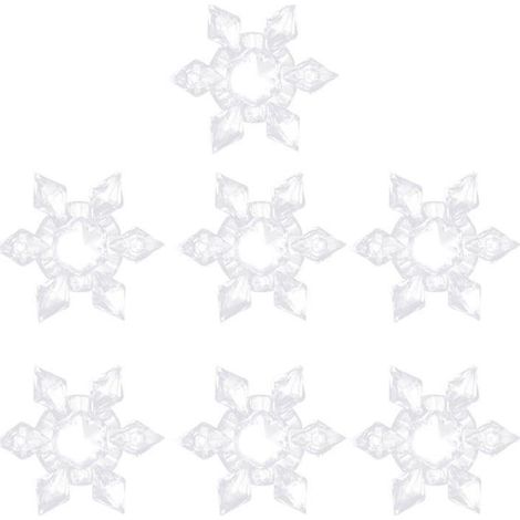 7-teiliges Set Weihnachtsschneeflocken-Ornamente