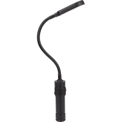 Flexible und leistungsstarke magnetische LED-Arbeitsleuchte, wiederaufladbar über USB-C und zoombar, mit magnetischem Sockel. (1/4)