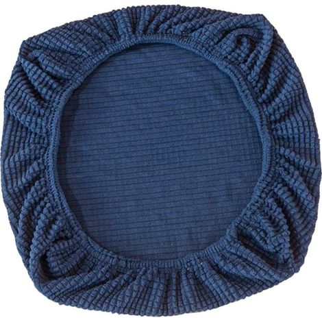 MINKUROW Fundas De Asiento De Silla Extraíbles Y Elásticas Para Sillas De Oficina Fundas De Asiento De Silla De Comedor Decoración De Boda (Azul) (1/5)