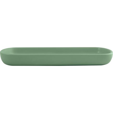 Plateau Céramique - Maonie Vert Basil Mat - Élégant Et Pratique - Multi-usages pour Bijoux Et Cosmétiques - Design Décoratif - 25,7 x 11,5 cm - Facile à Nettoyer (1/5)