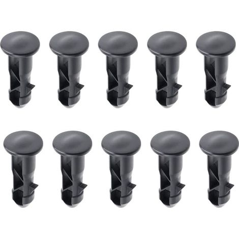 65 x 18mm Lot de 10 Goupilles de Charnière Pour Couvercle de Poubelles à Roulettes En Plastique Noir Pour Poubelles Domestiques de 240 L et Commerciales H326 (1/5)