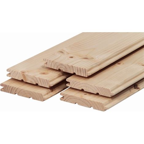 Profilholz Fichte Tanne A B-Sortierung 200 x 12,1 cm 19 mm Faseprofil Profilholz (1/2)