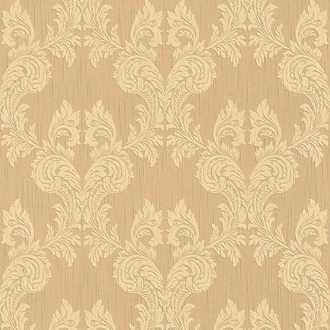 Empapelado aspecto textil Profhome 956303 papel pintado textil texturado de aspecto textil mate naranja beige 5,33 m2 (1/5)