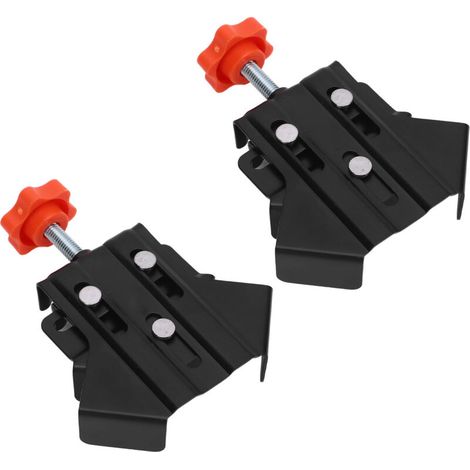 Stainless steel open angle clamp, 2 pieces, 90-degree right angle for woodworking, cabinet furniture frame splicing (1/5)