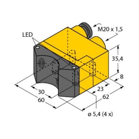 Turck Sensor induktiv Ni4-DSU35TC-2AP4X2 (1/3)