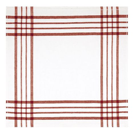 Paño de cocina multiusos TARTAR  Blanco / Rojo loto (1/5)