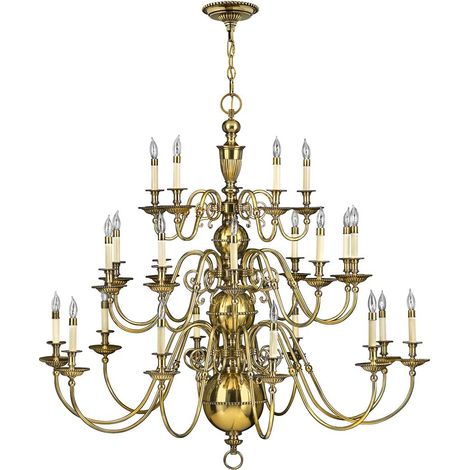 Elstead Cambridge - Lustre à 25 ampoules, laiton bruni (1/5)